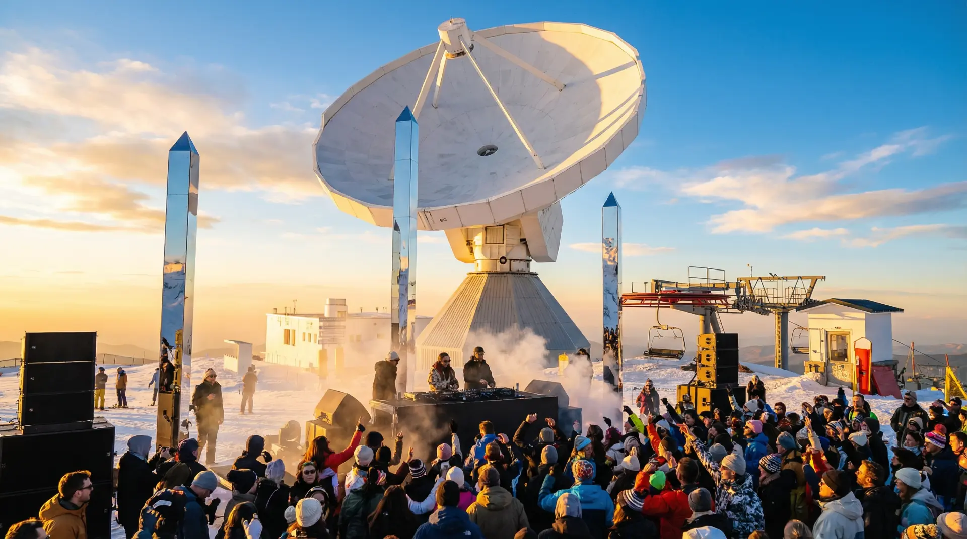 Live music show and crowd experience at the Sierra Nevada event